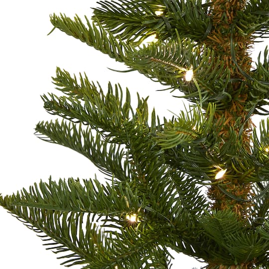 5ft. Pre-Lit Alaskan Alpine Artificial Christmas Tree, Clear LED Lights